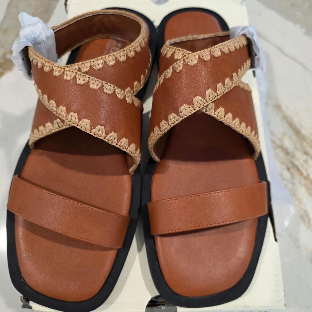 Ana Women's Brown and Tan Sandals